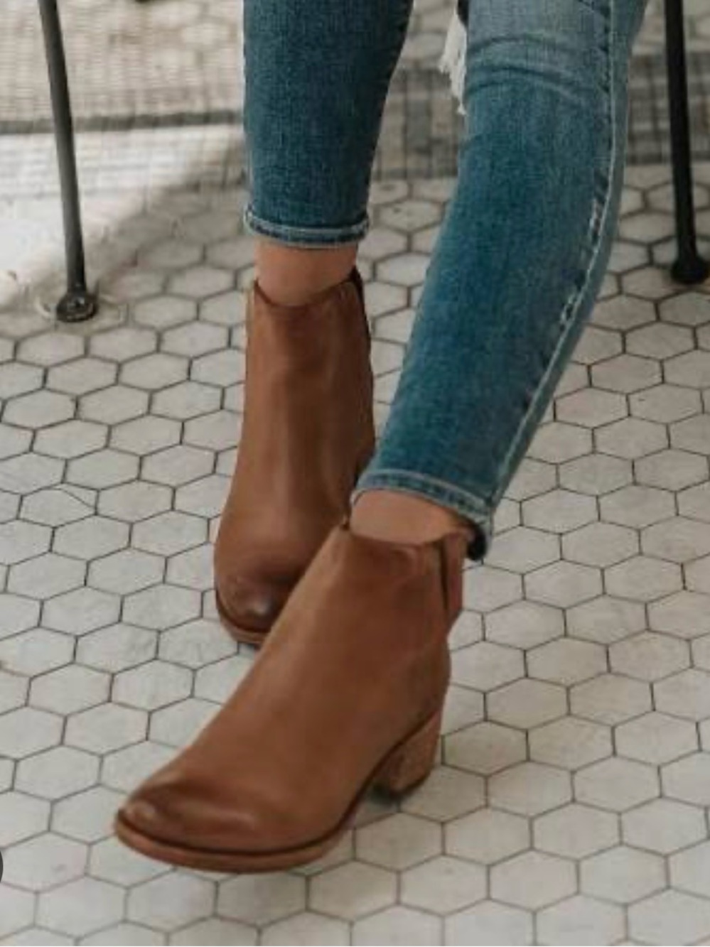 Kork-Ease Brown Leather Chelsea Ankle Boot